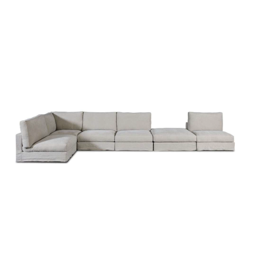 Canapé Modulaire 39 - Pierce - sleek modular sofa with beech and pine wood frame, customizable colors - Pacific Compagnie.