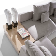 Canapé Modulaire 39 - Rosewood – assise contemporaine métal‑bois – Pacific Compagnie.