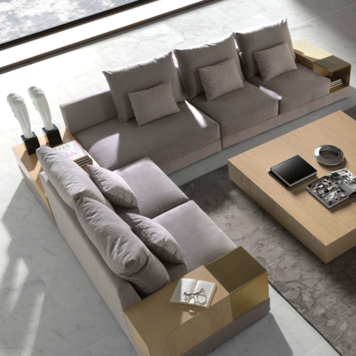 Canapé Modulaire 39 - Rosewood – canapé d’angle adaptable – Pacific Compagnie.