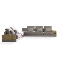 Canapé Modulaire 39‑Rosewood - Canapé modulable en bois de hêtre, pin et métal - Pacific Compagnie.