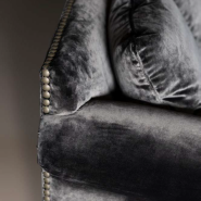 Canapé 39‑Simpson Country - Elegant pine sofa, space‑saving dimensions - Pacific Compagnie.