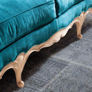 Canapé 39 - Vendome - Versatile two‑size sofa, multiple colors, solid wood construction - Pacific Compagnie.
