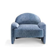 Fauteuil 39‑Baltimore - Versatile colored armchair, sturdy wooden base - Pacific Compagnie.