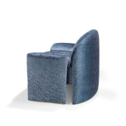 Fauteuil 39‑Baltimore - Cozy beech armchair, metal frame - Pacific Compagnie.