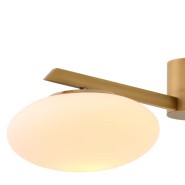 Chandelier 24‑Evergreen - Minimalist design, brushed nickel arms – Pacific Compagnie.