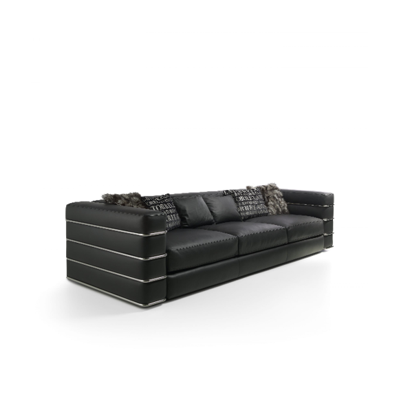 Canapé 39‑Babylon Berlin - Large sectional style, sturdy pine base, sleek metal legs - Pacific Compagnie.