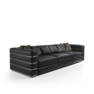 Canapé 39‑Babylon Berlin - Large sectional style, sturdy pine base, sleek metal legs - Pacific Compagnie.