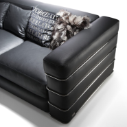 Canapé Modulaire 39‑Babylon Berlin - contemporary sectional, metal accents, multiple colors - Pacific Compagnie.
