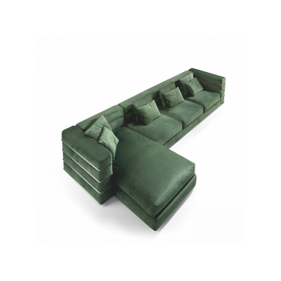 Canapé Modulaire 39‑Babylon Berlin - versatile lounge piece, sturdy wood‑metal construction - Pacific Compagnie.