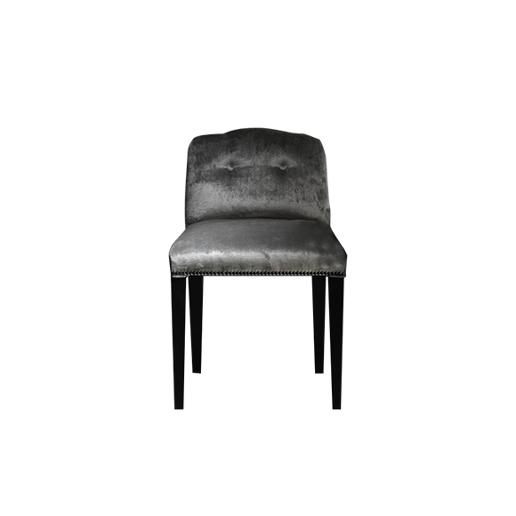 Chaise 39 - Acanthus - Modern beech pine chair with plush foam - Pacific Compagnie.