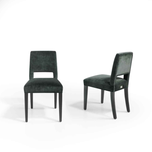 Chaise 39 - Beaufort - Compact ergonomic chair, natural wood finish, durable foam padding - Pacific Compagnie.