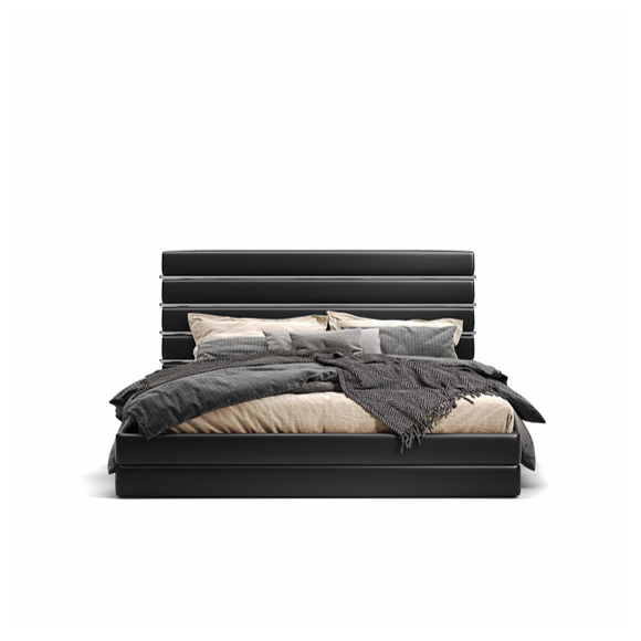 Lit 39‑Babylon Berlin - Sleek beech‑pine bed, customizable size options - Pacific Compagnie.
