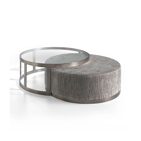 Table basse 39 - Cold Walton - Stylish 110 cm diameter coffee table, high‑density foam surface - Pacific Compagnie.