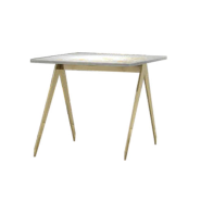 Table d'appoint 39 - Nakta - Compact steel‑marble side table, vibrant color options - Pacific Compagnie.