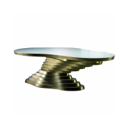 Table de repas 39 - Goldeneye, couleur naturelle, 73 cm haut - Pacific Compagnie.