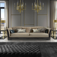 Canapé 39 - Charles New - Modern sofa with beech‑pine frame, high‑density foam - Pacific Compagnie.