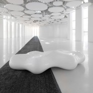 Banc 111 - Lava - Modern recyclable polyethylene bench, 260 cm long - Pacific Compagnie.