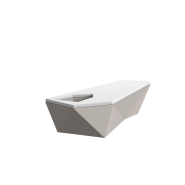 Banc 111 - Faz - Banc moderne en polyéthylène recyclable, coloris variés - Pacific Compagnie.