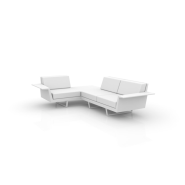 Canapé Modulaire 111 - Delta - Contemporary modular lounge, recyclable material, customizable layout - Pacific Compagnie.