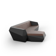 Canapé Modulaire 111 - Faz - Compact modular couch, eco‑friendly polyethylene, assorted tones - Pacific Compagnie.