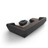 Canapé Modulaire 111 - Faz - Dynamic modular sofa, sustainable PE, varied hues - Pacific Compagnie.