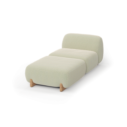Canapé Modulaire 111 - Milos - contemporary PU cushions, adaptable layout - Pacific Compagnie.
