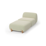 Canapé Modulaire 111 - Milos - contemporary PU cushions, adaptable layout - Pacific Compagnie.