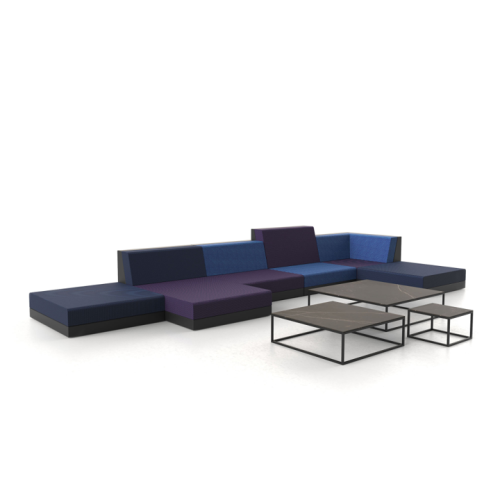 Canapé Modulaire 111 - Pixel - contemporary modular couch, robust plastic - Pacific Compagnie.