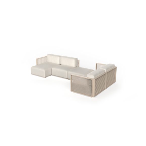 Canapé Modulaire 111 - The Factory - elegant modular sofa, robust aluminium build - Pacific Compagnie.