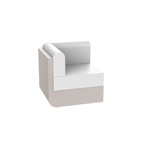 Canapé Modulaire 111 - Ulm - Structure polyéthylène éco‑responsable - Pacific Compagnie.