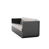 Canapé 111 - Ulm - design moderne, polyéthylène recyclable, couleur vive - Pacific Compagnie.
