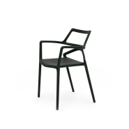 Chaise 111 - Delta - Sleek recyclable polyethylene chair - Pacific Compagnie.