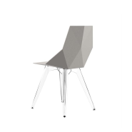 Chaise 111 - Faz Clear Legs, design épuré en polypropylène - Pacific Compagnie.