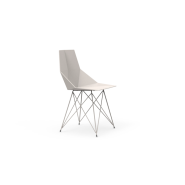 Chaise 111 - Faz Steel Legs – modern lounge chair, steel accents – Pacific Compagnie.