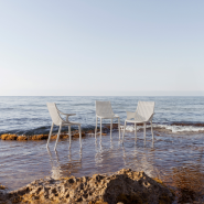 Chaise 111 - Ibiza - Modern polypropylene outdoor chair, sleek armless design - Pacific Compagnie.
