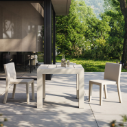 Chaise 111 - Jut - Chaise en polyéthylène recyclable, coloris variés - Pacific Compagnie.
