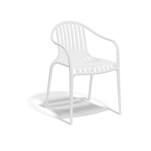Chaise 111 - Palm - Elegant resin lounge chair, ergonomic backrest - Pacific Compagnie.