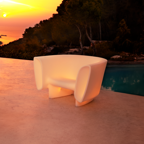 Fauteuil 111‑Bum Bum - Fauteuil extérieur coloré, polyéthylène recyclable - Pacific Compagnie.