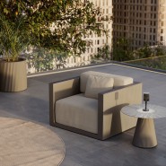 Fauteuil 111 - Gatsby - Modern recyclable polyethylene armchair, multiple colors - Pacific Compagnie.