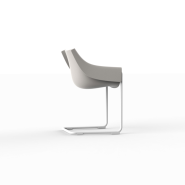 Fauteuil 111 - Manta - contemporary design, sturdy resin - Pacific Compagnie.