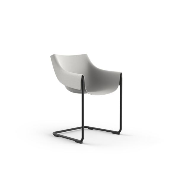 Fauteuil 111 - Manta - elegant curve, resilient resin material - Pacific Compagnie.