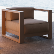 Fauteuil 111 - Posidonia - aluminium léger, design moderne - Pacific Compagnie.