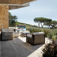 Fauteuil 111 - The Factory - Moderne aluminium, plusieurs coloris - Pacific Compagnie.