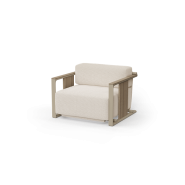 Fauteuil 111 - Tulum - Design aluminium‑teck moderne - Pacific Compagnie.
