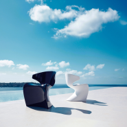 Fauteuil 111 - Wing | Fauteuil 111-Wing en polyéthylène recyclable, coloris variés - Pacific Compagnie.