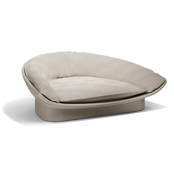 Méridienne 111 - Luna - Elegant outdoor sofa, recyclable PE construction, versatile palette - Pacific Compagnie.