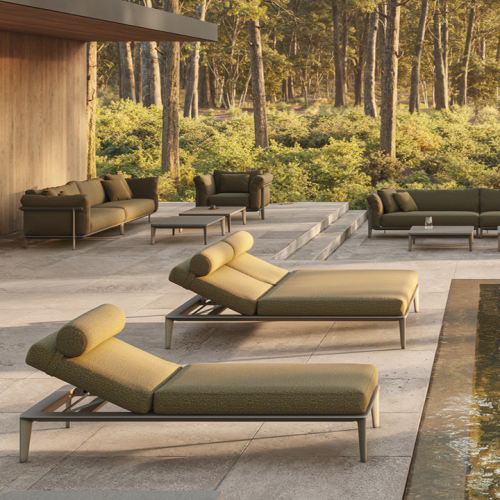 Méridienne 111 - Pasadena - Méridienne design aluminium avec pare-soleil - Pacific Compagnie.