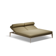 Méridida 111 - Pasadena – stylish aluminum daybed, poolside seating – Pacific Compagnie.