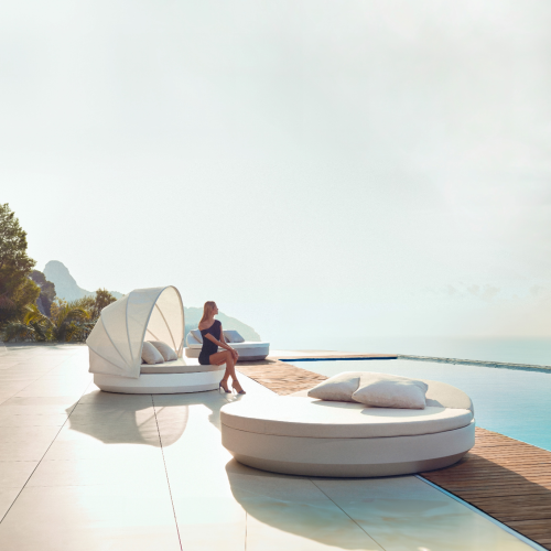 Méridienne Ronde 111 - Vela - méridienne ronde design recyclable - Pacific Compagnie.