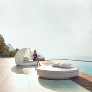 Méridienne Ronde 111 - Vela - méridienne ronde design recyclable - Pacific Compagnie.